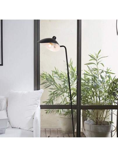 Alpinaluz Zwart Vloer Lamp Moderne Minimalist Nordic In Aluminum, Adjustable Shade, E27. view 4