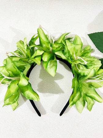 1件装女士多色百合花发箍，逼真3D花朵发圈，发带，女士发箍