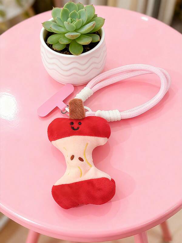 Cute And Creative Apple Core Pendant, Bite Into Apple Bag Pendant, Keychain, Mobile Phone Lanyard Pendant