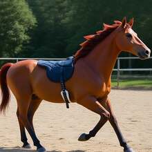 1 Set Suede Fleece Padded Anti-Slip Breathable Sweat-Absorbent Professional Equestrian Sports Racing Saddle Pad With Girth Strap, New Autumn/Winter Design