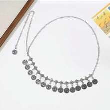 Metal Chain Tassel Waist Chain, Punk Design Vintage Pendant Versatile Accessory,