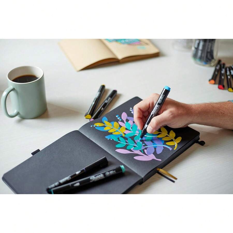 Sharpie Marcadores Creativos, Marcadores Acrílicos a Base de Agua, Punta de Bala, Colores Surtidos, 5 Piezas - 1 - Ver 1