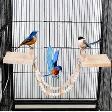 Multi-Functional Pet Trampoline, Climbing Ladder, Swing Combination Toy, Parrot Toy, Hamster & Small Pet Toy, Exercise & Entertainment Facility - Multicolor - View 11