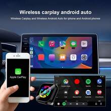 محول CarPlay و Android Auto لاسلكي، محول CarPlay بحجم صغير، توصيل وتشغيل، اتصال سريع لأجهزة Android - الأسود - مشاهدة 7
