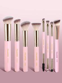 MAANGE 7pcs/8pcs/10pcs/20pcs Makeup Brush Set With Blush Brush Foundation Brush Eyeshadow Brush Eyelash Brush Eyebrow Brush Lip Brush Contour Brush Loose Powder Brush Concealer Brush Makeup Tools,Brush Set,Makeup Brush Kit,Make Up Brush Set,Make Up Set Complete,Makeup Brush Set,Complete Makeup Kit,Brush Kit,Brushes Makeup Set,Makeup Gift Set,Set - Pink - View 15