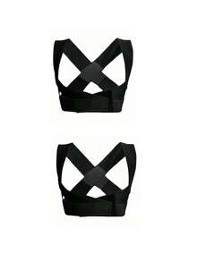 1pc/2pcs Updated Posture Corrector For Men & Women, Size Runs Small, Consider Ordering One Size Up For Loose Fit, Adjustable Upper Back Support For Clavicle And Neck/Shoulder Upright Comfort (Pink) Posture Corrector For Men & Women, Body Health Fixation Upper Back Support Clavicle Back And Shoulder Under Clothes, Black
