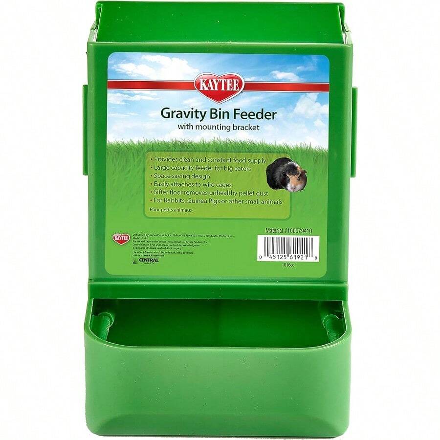 Kaytee Gravity Bin Feeder With Bracket Assorted
