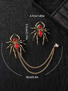 New Arrival Men's Personalized Suit Accessory Brooch, European And American Fashion Versatile Unique Spider Shaped Brooch - Spider Brooch - View 2