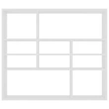 vidaXL Mensola da parete bianca 90x16x78 cm in legno