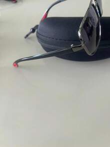 Men's Classic Square UV400 Sunglasses Lightweight Metal Frame With Simple Case Casual None - 灰色 - 查看 2