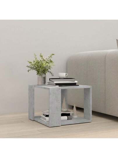 VidaXL Coffee Tafel 40x40x30 Cm Processed Wood Concrete Grijs view 3