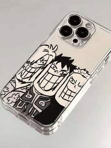 Funda de teléfono con patrón de personaje clásico de anime divertido, compatible con iPhone 17 17Air 17ProMax16e 16Pro Max 15Pro 14Pro 13Pro 12Pro 12 11 11promax 7 8 Mini 12mini13, funda protectora transparente y suave de cobertura completa, funda de teléfono con temática de anime, colección de protectores de teléfono para amantes del anime - Multicolor - Ver 2