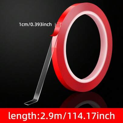 Self-Adhesive Tape For LED Strip Lights, Transparent Nano Glue For Home & Outdoor Use, COB Light Strip Slot Fixing, Strong Adhesive Damage Free