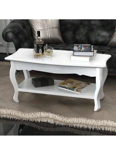 VidaXL Coffee Tafel Layers Of Wit MDF