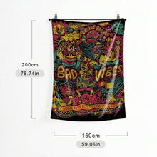 1 pătură moale din flanel cu imprimeu graffiti - pătură și aruncătură confortabilă, prietenoasă cu pielea, pentru canapea, somn și utilizare multifuncțională - culori vibrante, delicată cu pielea și perfectă pentru activități în interior și în aer liber