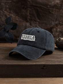 1pc Unisex Fishing & Outdoor Casual Fashion Washed Print Baseball Cap, Adjustable Size, Suitable For All Seasons Daily Wear - Washed Baseball Cap - View 4