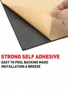 1 Roll Automotive Heat Insulation & Sound Insulation Mat, Insulation Pad And Insulation Mat, Car Cover Decorative Rooftop Door Automotive Insulation Soundproof, Suitable For Car Hood Engine, Rooftop, Door And Trunk - Aluminum Foil Surface, Engine Hood Closed Cell Foam Accessories, Car Hood Insulation Pad, Car Sound Absorbing Pad Insulation Mat, Car Hood Engine Rooftop Door Heat Insulation Mat, Car Audio Mat, Closed Cell Foam Accessories