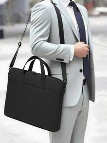 Pasta para laptop, bolsa executiva e bolsa de ombro com compartimento para computador. Capa para laptop, ideal para homens e mulheres, perfeita para viagens.