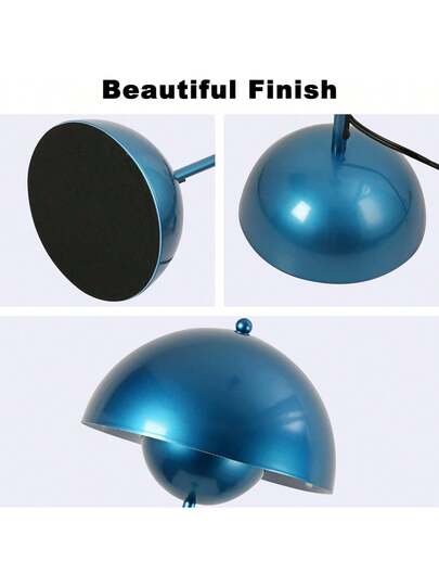 Alpinaluz Nordic Vloer Lamp Marine Blauw Inspiration "Flowerpot" Parabolic Base E27 Socket Living Room Dining Bedroom view 4