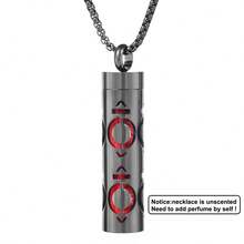 Colier nou vintage negru cu difuzor de aromaterapie, colier cu pandantiv cu difuzor de uleiuri esențiale de parfum cu cutie mică din oțel inoxidabil, bijuterii pentru aromaterapie - Negru - Vizualizare 22