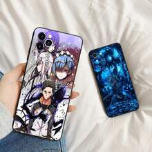 Silicone Soft Phone Case Cover Compatible With  16 15 14 13 12 11 ProMax Mini XR SE 7 8Plus Re Life In A Different World From Zero Back Cover, Cover Compatible With  17 Case,  17 Pro Case,  17 Pro Max Case, Cover Compatible With  17 Case,  17 Pro Case,  17 Pro Max Case