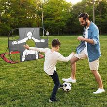 Porteras de ftbol para nios, Soccer Goals Soccer Net porttiles Plegables para Entrenamiento de Tiro, adecuadas para Interiores y Exteriores, Patio Trasero, Parque - Personaje Negro y Rojo - Ver 8