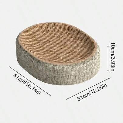 Oval Shape Scratch Pad For Cats Sisal Scratching Cat Bed Multifunctional Pet Sleeping Mat Cat Scratch Bed For Cats To Rest