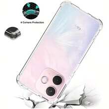 军工级防摔透明四角防震手机壳，Oppo透明手机壳，手机套，手机壳，手机套，防震手机壳，简约手机壳，纯色手机壳，四角防震透明手机壳，防摔手机壳，TPU手机壳，轻便手机套。 - 無色 - 查看 6