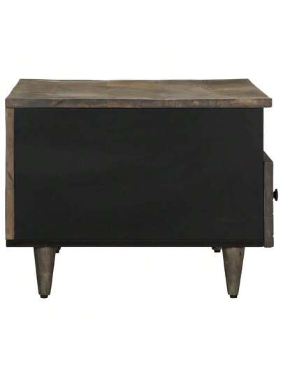 VidaXL Coffee Tafel 80x54x40 Cm Solid Mango Wood Verlichting Grijs view 5