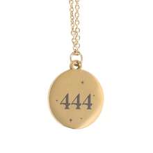 Something Different 444 Protection Angel Number Necklace (Brass) - 100% Mixed - (SD6726) - Gold - View 3