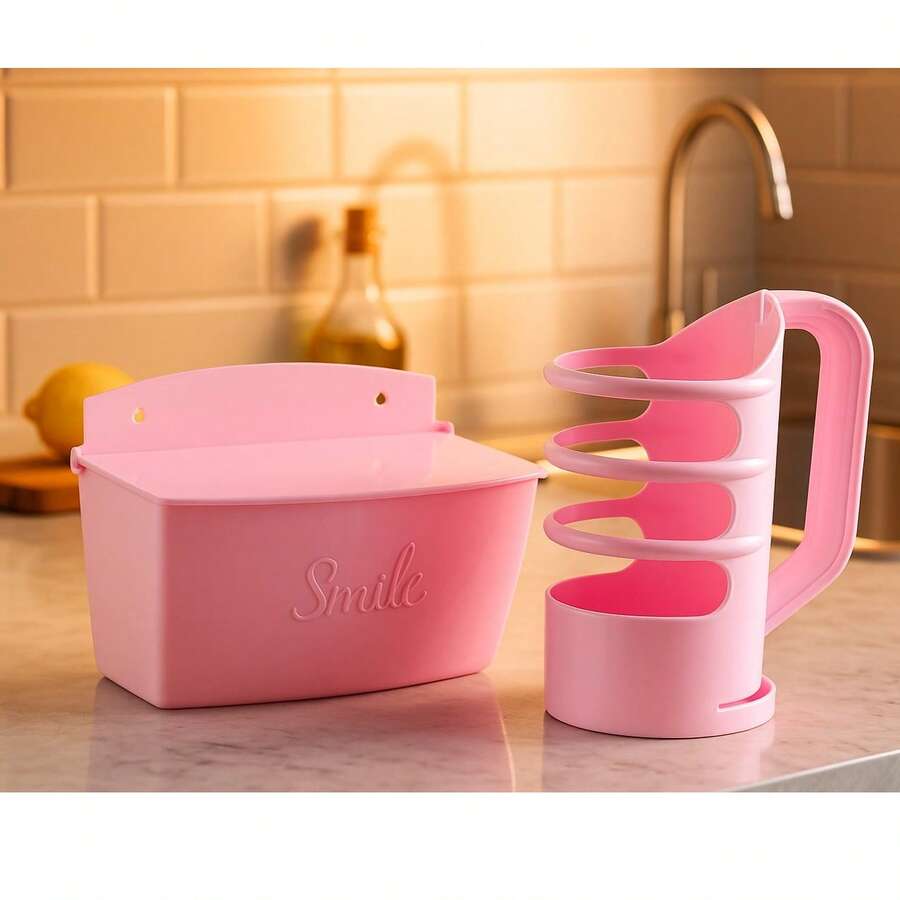 BABY PINK Oil Holder And Salt Shaker Kit - 淺粉色 - 查看 1