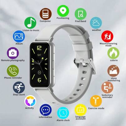 Smart Waterproof Watch, Fashion Smartwatch For Women 2025 HOT, Multifunctional With Notification/Call Alert/Wireless Alarm, Activity Tracker With Multi-Sport Mode, Weather Forecast, Compatible With Android And IOS, Perfect Gift For Valentine's Day