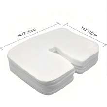 HMQ beauty 50pcs Disposable Face Headrest Covers Soft Non-Sticking Massage Face Covers For Massage Table Chairs SPA Salon Eyelash Grafting Beauty Tool - White - View 11