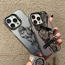 Funda de teléfono Anime Vinland Saga compatible con iPhone 16 15 14 13 12 11 mini Pro Max X MAX 7 Plus, funda trasera mate anti-caída, compatible con Funda para iPhone 17, funda para iPhone 17 Pro, funda para iPhone 17 Pro Max - Colores fluorescentes - Ver 5