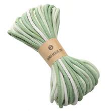 beadia 10m Cuerda trenzada degradada, cuerda de fibra de poliéster - Colores vibrantes, 4mm de diámetro, duradera, adecuada para embalaje de regalos, joyería, manualidades DIY, decoración del hogar, accesorios de embalaje de regalos - cable - Ver 14