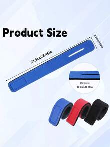 3pcs/Set Fishing Rod Straps, Multi-Color Nylon Elastic Bands, Adjustable Hook Buckle, Durable Grip For Outdoor Fishing Equipment, Fishing Rod Holder, Suitable For Casting And Fly Fishing Rod Fishing Accessories