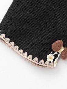 Balabala Baby Girls Fleece Leggings, 2025 Autumn Winter, Soft Cozy Pants