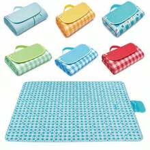 Large Picnic Blanket Beach Mat Camping Rug Family Travel Folding Waterproof - Default - View 3
