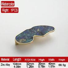 1/2件蝴蝶抽屉把手和拉手，锌合金把手和拉手，多色橱柜拉手，家具厨房拉手，卧室梳妆台，衣柜拉手，高品质家居装饰门拉手 - 彩色 - 查看 14