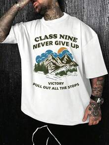 Playera algodón deportiva casual de hombre,  Camiseta de estilo hip-hop urbano , manga corta de corte holgado, bicolor blanco y negro, top casual transpirable de moda, ropa casual Camiseta divertida Moda de verano. - Blanco (delantero) - Ver 2