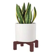 Base de maceta de flores de resina artesanal, soporte de planta pequeño para dormitorio, soporte de maceta de flores suculentas para balcón, estantería de exhibición de 4 esquinas