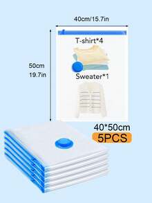 20pcs/1pc Vacuum-Sealed Bags, Travel Accessories, Vacuum Bags, Travel Essentials, Vacuum Storage Bags, Travel Essentials, Storage Bags, Cruise Essentials, Organization And Storage, Bedroom