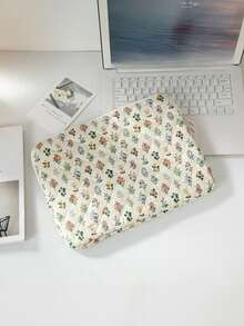 Túi đựng máy tính xách tay họa tiết hoa 11/13/13.3/14/15.6 inch, Túi đựng máy tính bảng thiết kế hoa và lá, Vỏ bảo vệ cho máy tính xách tay 10.2/10.9/11/13/13.3/14/15/15.6 inch, Túi đựng máy tính xách tay chống sốc và chống trầy xước, Vỏ đựng máy tính xách tay cho nữ, nam, Vật dụng cần thiết khi đi du lịch - màu xanh lá - Xem 6