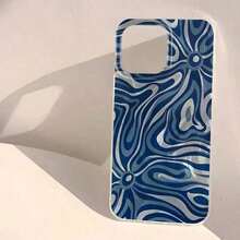 Abstract Floral Geometric Phone Case S25 Ultra S24 S23 S22 S21 FE Plus A52 5G A35 A14 A55 A54 A53 A15 Cover