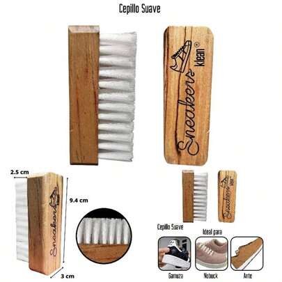 Cepillos Premium de Madera Hechos a Mano para el Cuidado de Tus Cepillo Medio