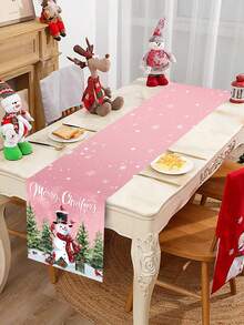 رجل ثلج وردي لعيد الميلاد