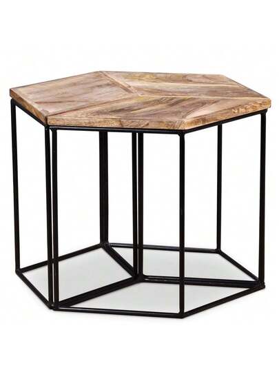 VidaXL Coffee Tafel 56x48x40 Cm Solid Mango Wood view 6