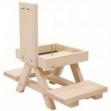 1/2pcs Adorable Squirrel Feeder Picnic Table Shaped With Mirror, Corn Cob Holder And Snack Mesh Tray, For Fruit, Nuts, Peanut Butter Treats, Eay To Install - Bàn sóc - Xem 11