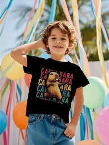 Young Boys T-Shirts - 黑色 - 查看 1