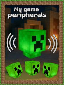 1pc Interactive Night Light, Style, Interactive Lamp, Table Lamp, Creative Light, Home Theater, Suitable For Decoration, Bedroom, Gaming Peripherals, Living Room And Gaming Room. Holiday Decor Atmosphere Light, Gaming Accessories, E-Sports Room Decor, Live Streaming Decor Light, Ideal LED Ambiance Light, Home Decor, Electronic Gaming Gift And Collectible, Party Decoration - Pink - View 8